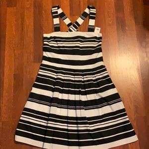 Banana Republic Black & White Stripe dress size 12